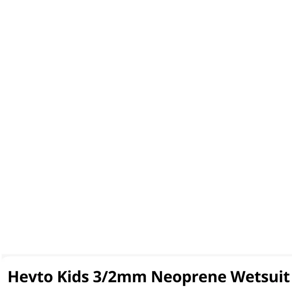 Hevto Kids Wetsuit 12 Black Pink Excellent 3/2mm Neoprene Back Zip Full Suit